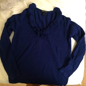 Massimo Dutti Wool and Cashmere Sweater Dark Blue